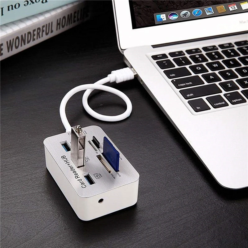Высокоскоростной многопортовый концентратор USB 3 0 с портами кардридер SD TF