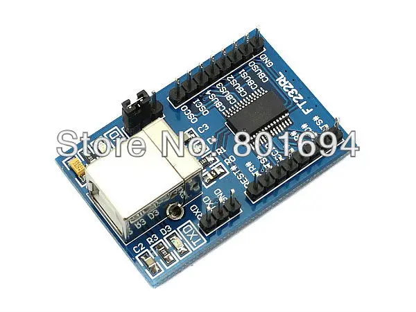 10 шт./лот FT232RL модуль от USB к последовательному/TTL преобразователю отправлять