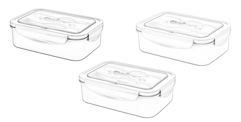 Microwavable Ланч-бокс для детей, пищевой Бенто-бокс, контейнеры для еды, герметичные, для хранения еды, переносная коробка, Новинка