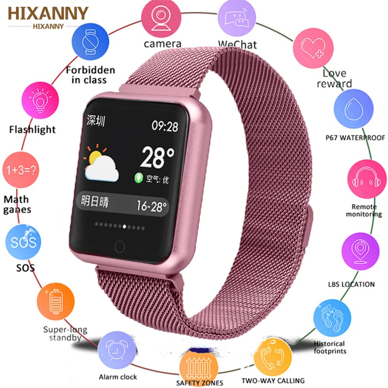 Фитнес-браслет P68 Смарт-часы IP68 Водонепроницаемые для Apple Watch XM ios Android с