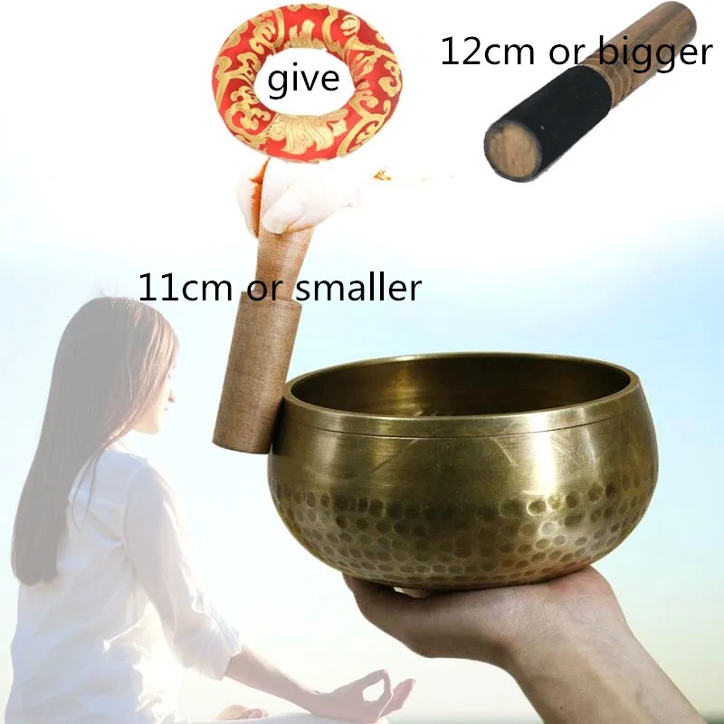 Буддийская медная тибетская Поющая чаша ручной работы декоративная настенная