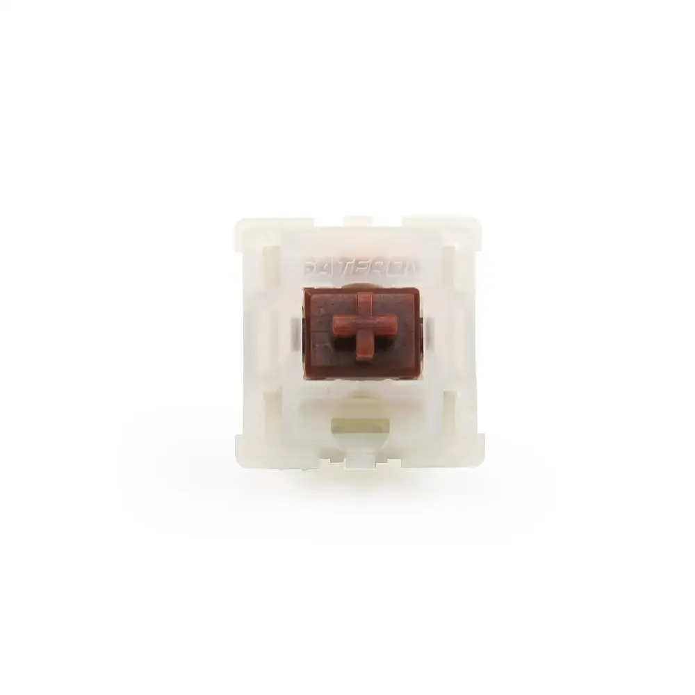 Brown- Tactile 45g 5 контактов Gateron переключатель молочный Чехол черный/красный/коричневый/синий/зеленый/прозрачный/желтый переключатели для diy mechaniacl клавиатура - Цвет: Brown- Tactile 45g