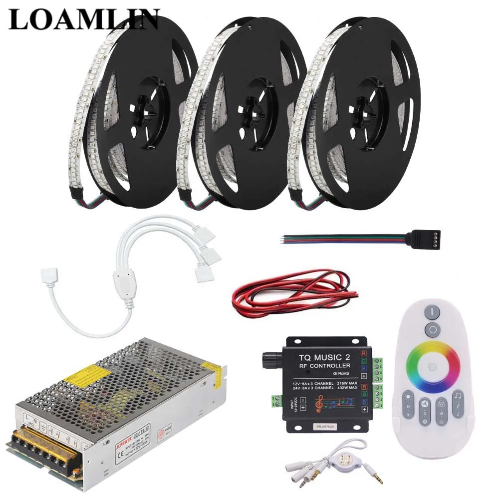 RGB Светодиодная лента 2835SMD 234 светодиодов/м гибкая лампа с TQ Music2 RF Led контроллером