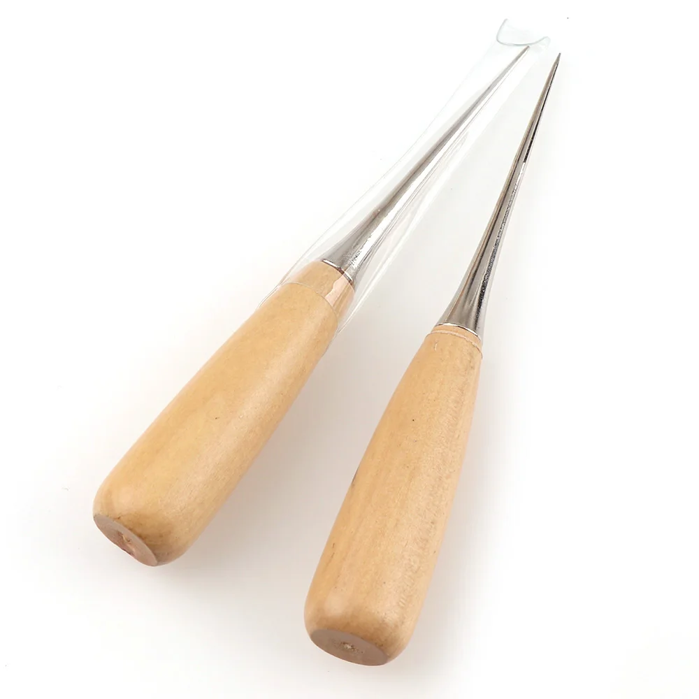 2 шт./компл. холщовые Кожаные Швейные туфли инструмент с деревянной ручкой ручная