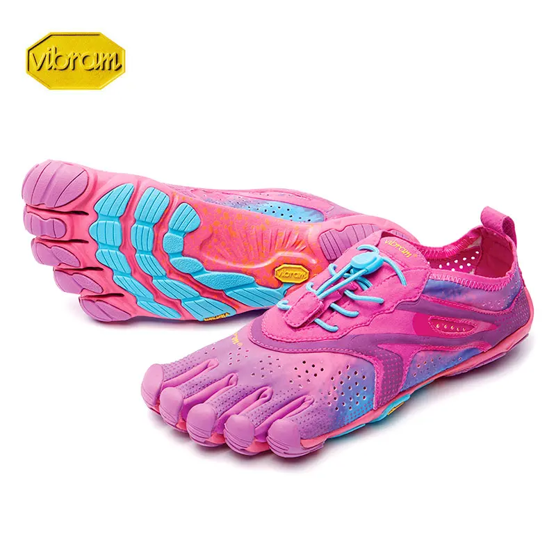 16W3107 Vibram Fivefingers V-RUN, женские кроссовки для занятий спортом на открытом воздухе, беговые кроссовки с пятью пальцами, дышащие износостойкие кроссовки с пятью носками - Цвет: 16W3107