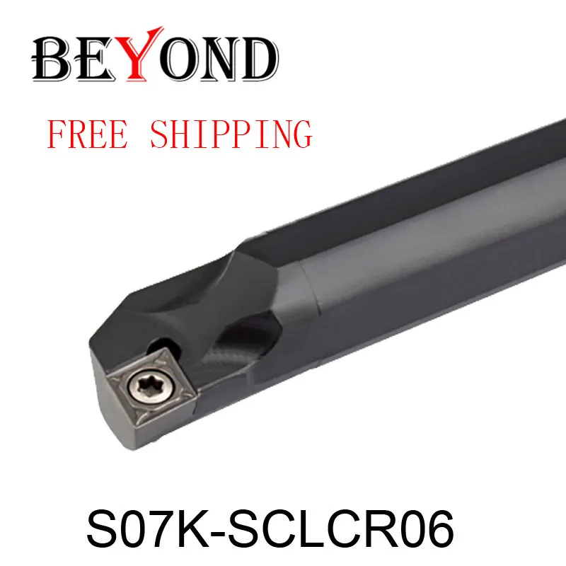 

BEYOND SCLCR scclcl S07K-SCLCR06 S07K-SCLCL06 внутренний токарный инструмент держатель расточной штанги 7 мм карбидные вставки CCMT060204 токарный станок