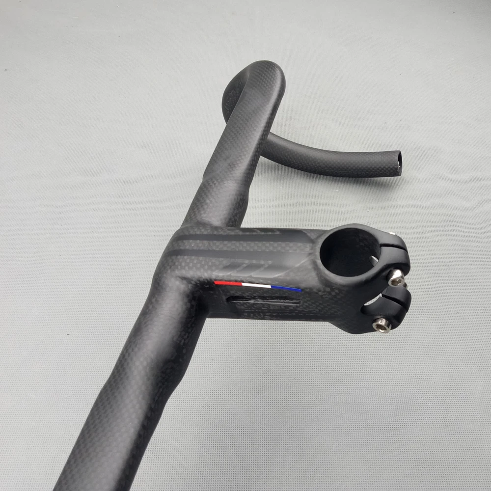 Матовый карбоновый шоссейный велосипед руль гонки падение бар полностью из