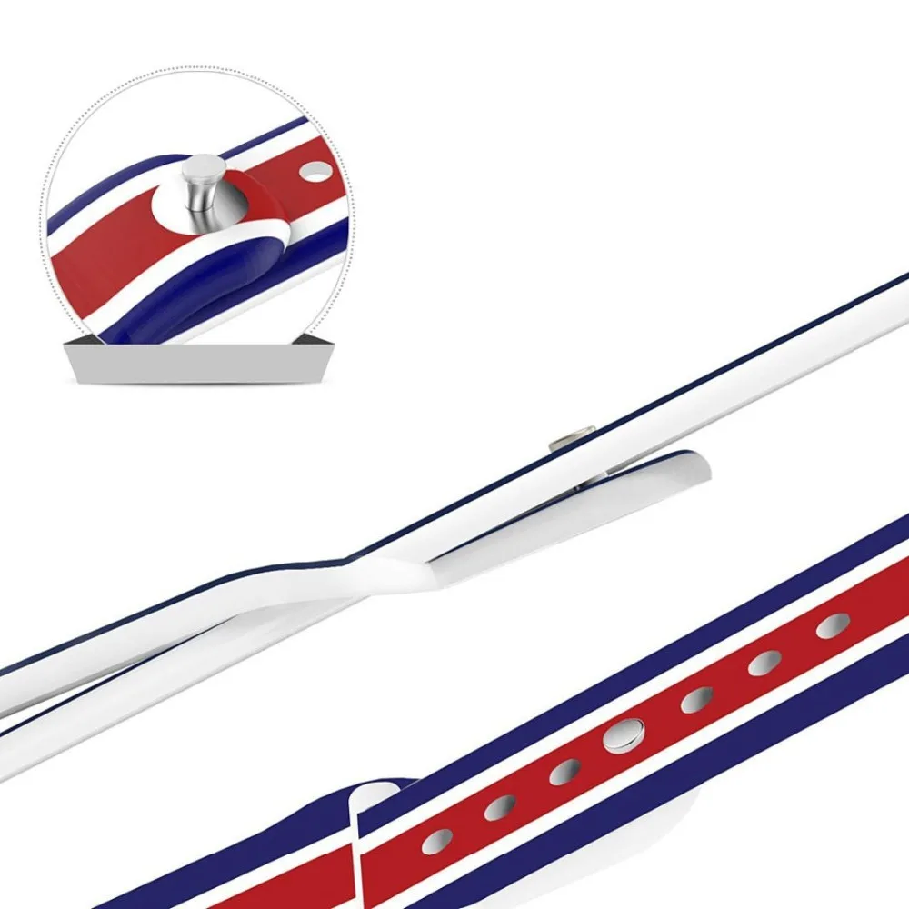 Хорошее качество 10 шт./лот Звезды и Полосы силиконовый ремешок для часов apple watch