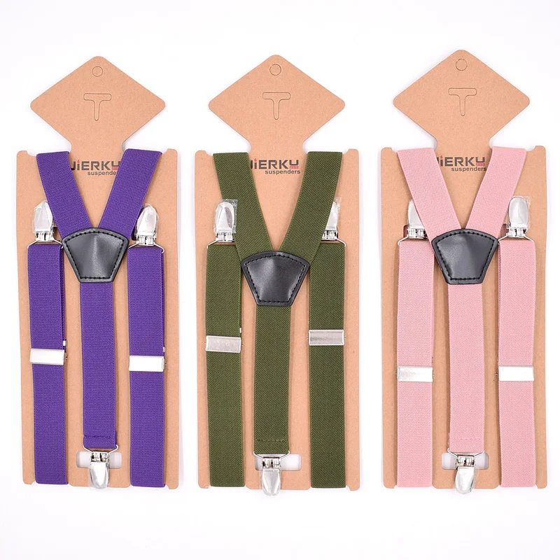 Детские подтяжки модные детские 3 зажима для мальчика брюки эластичный ремешок