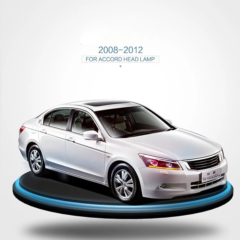 Llight СВЕТОДИОДНЫЕ фары в сборе для Honda Accord 2008 2009 2010 2012 с поворотом Flasher одиночные