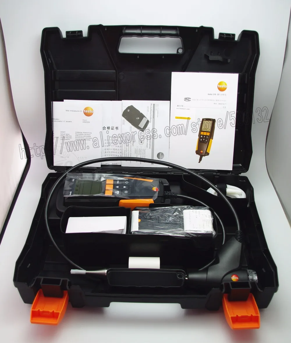 Testo 0563 3110 комплект жилого анализатора сгорания с принтером|combustion analyzer|kit kitskit printer |