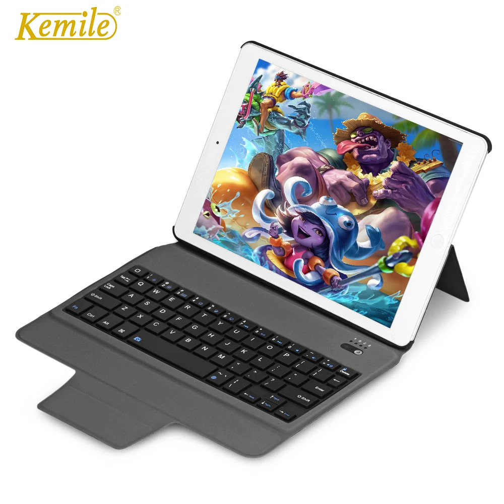 Kemile ультратонкая Bluetooth клавиатура с подставкой кожаный чехол для iPad Pro 9 7 нового