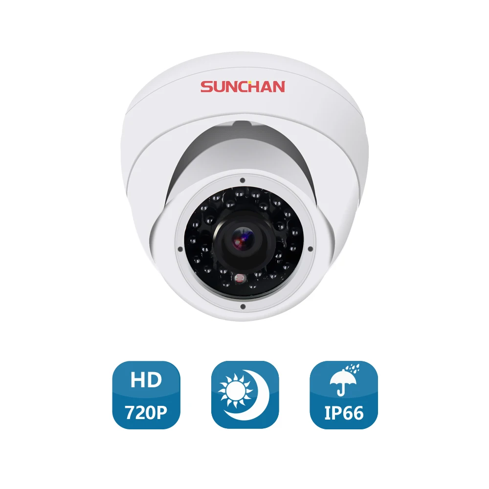 SUNCHAN AHD 1/4 CMOS 3 6 мм 1200TVL cctv объектив Крытая купольная видеокамера с высоким