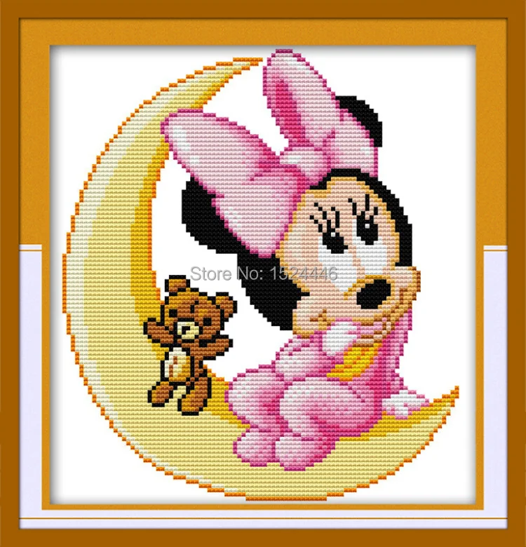 Minny moon mouse мультфильм сделай сам Сказочная картина рассчитано напечатанная на