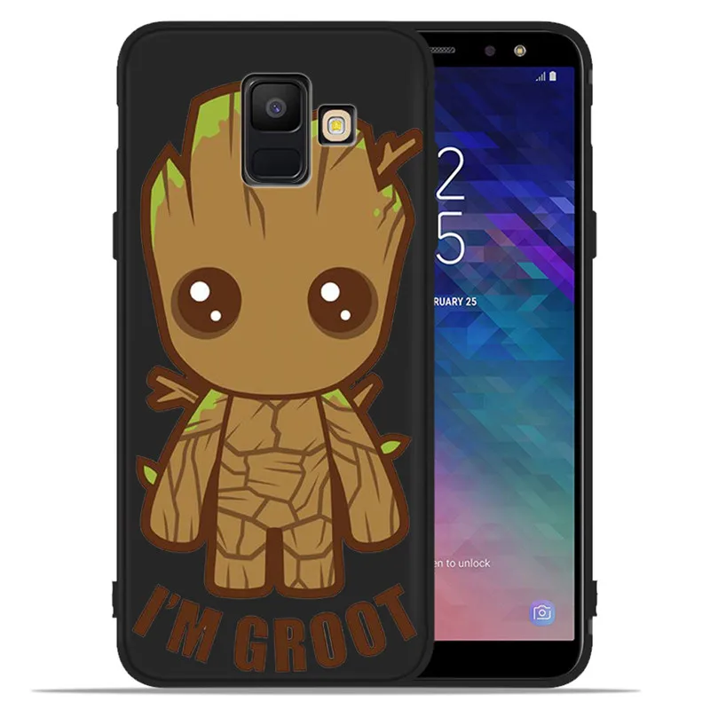 С принтом «Звездные войны» с изображением грута Мстители Marvel для samsung Galaxy A9 A8 A7 A6 A5 A3 J3 J4 J5 J6 J8 плюс чехол для телефона чехол Coque Etui