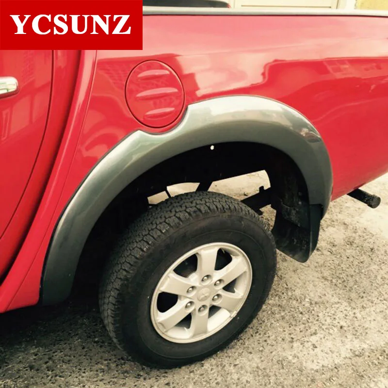 6 дюймов Fender Flare ABS колеса арки для Mitsubishi L200 Triton 2006 2007 2008 2009 2010 2011 2012 2013 стайлинга автомобилей