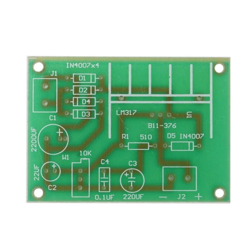 LM317 регулируемый регулятор напряжения плата питания с выпрямленным входом
