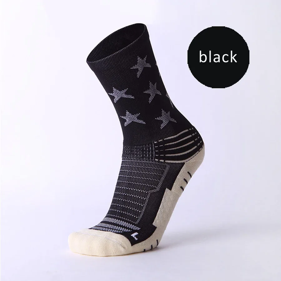 VERIDICAL professional compression socks pentagram breathable man short socks 3 pairs white thick non-slip meias masculino