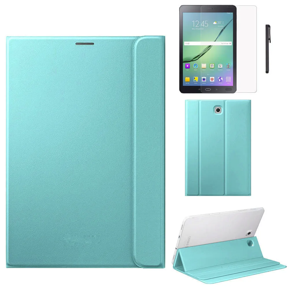 Чехол для Samsung Galaxy Tab S2 8 дюймов T710 T715 + пленка ручка кожаный чехол подставка