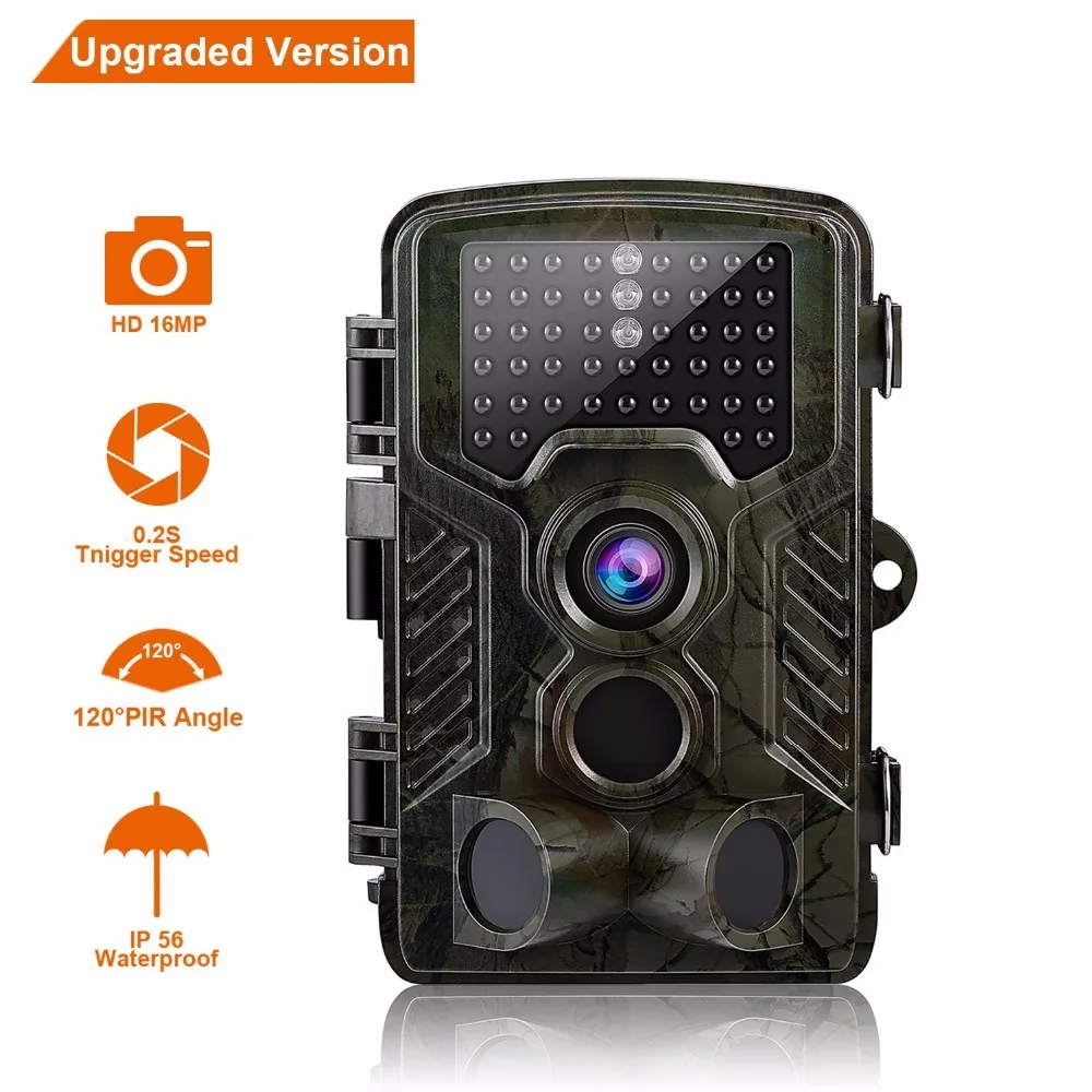 HD цифровая инфракрасная охотничья камера 16MP 0 6 S триггер Trail ночное видение Дикая