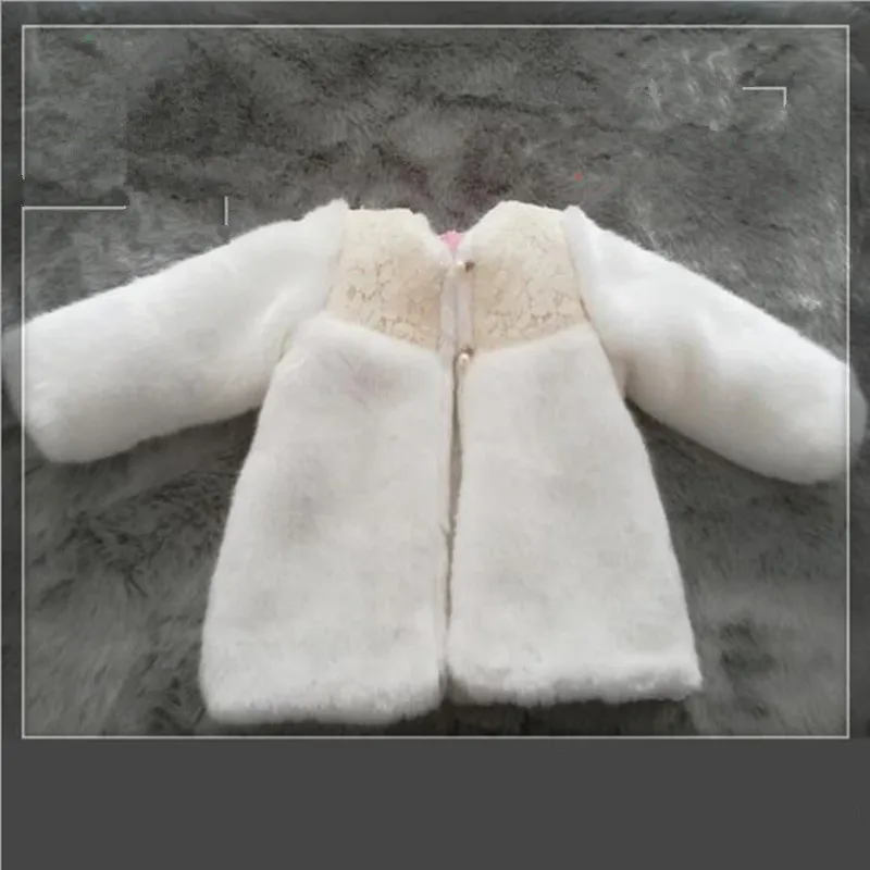 2018 Новое Детское пальто с искусственным мехом свитер кроликом для маленьких