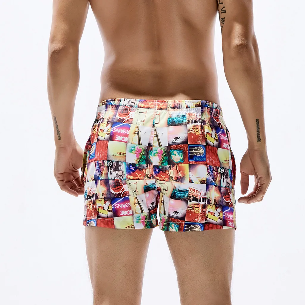 Пляжные шорты для мужчин одежда плавания мужские быстросохнущие пляжные