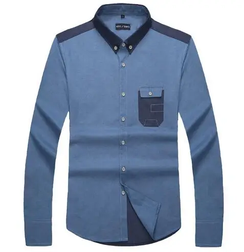 New Mens Fashion Casual Shirt Long Sleeve Solid Luxury Business Formal Slim | Мужская одежда