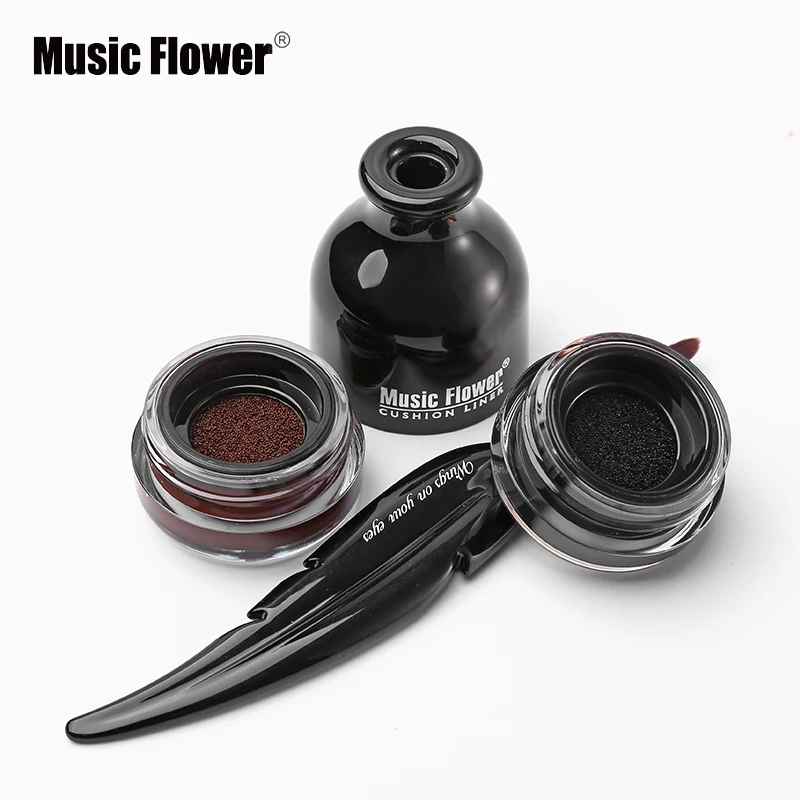 Подводка для глаз от бренда Music Flower водостойкая Стойкая подводка с защитой пятен