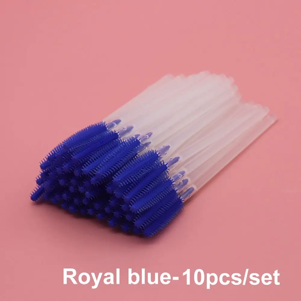 royal blue Одноразовая кисточка для наращивания ресниц, тушь для бровей, палочка, аппликатор для ресниц, косметический набор кистей для ресниц, инструменты для макияжа - Handle Color: royal blue