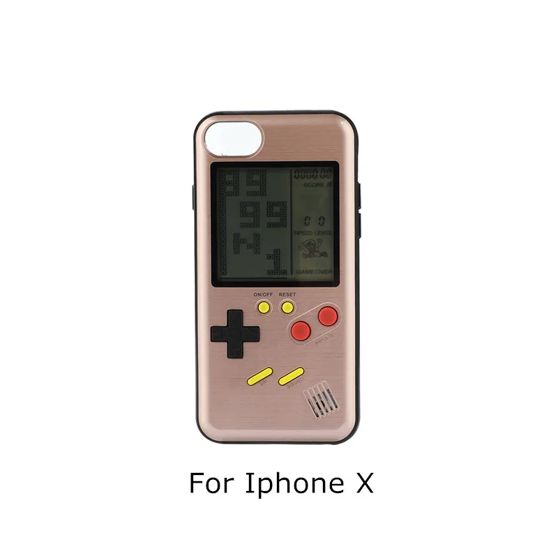 Двойного назначения игры игроки тетрис телефона чехол для Iphone х Ручные игры Телефон защитных чехлов игры телефоны протектор крышка чехол тетрис тетрис сехол тетрис тетрисы - Цвет: C4