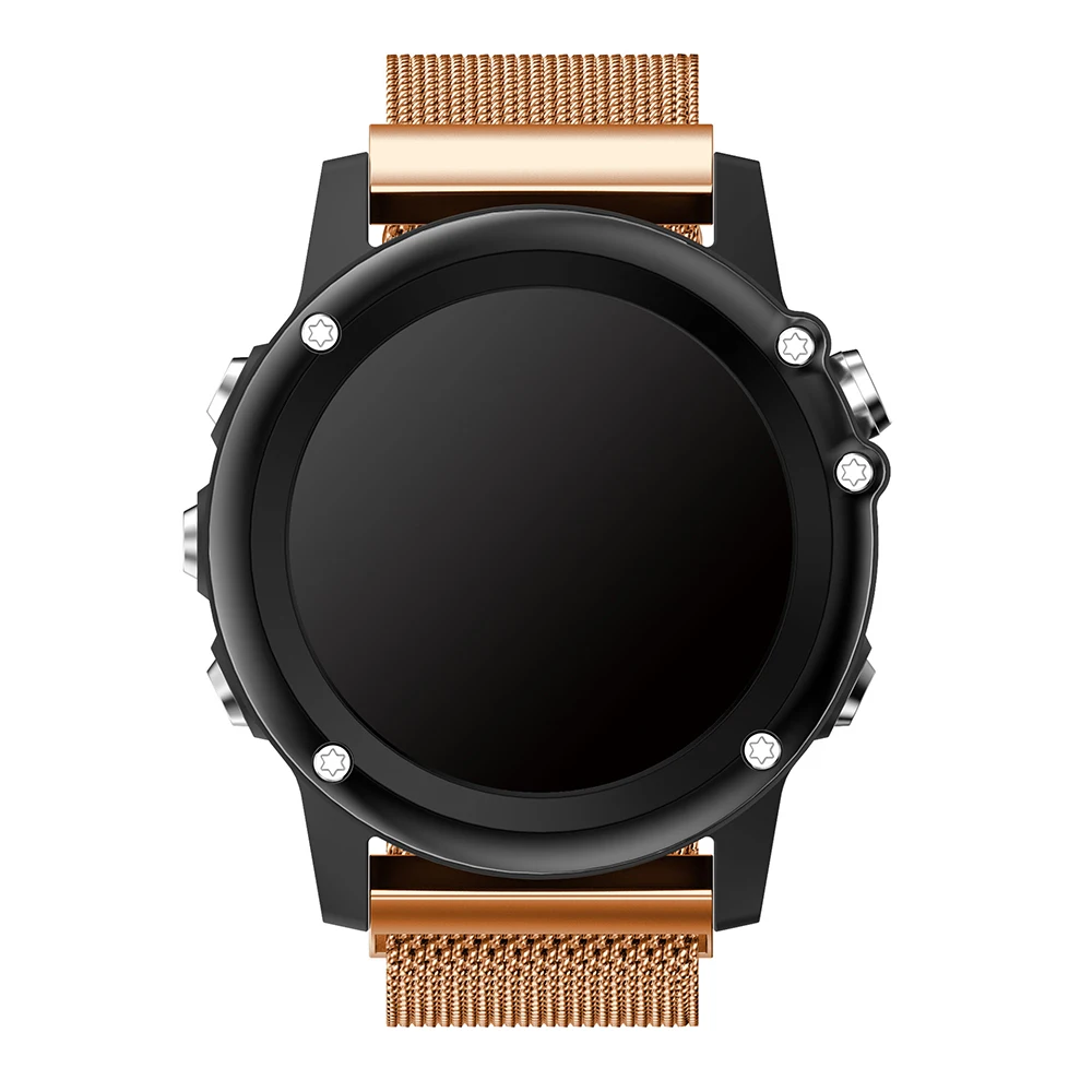 26 22 20 мм Quick Release Easy Fit миланские часы наручные ремешок для Garmin Fenix 5X5 5S 3 3HR S60 D2 Mk1 Смарт-часы для мужчин