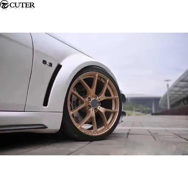 W204 C300 C63 Широкий комплект кузова автомобиля FRP Неокрашенный Передний Задний бампер боковые юбки капот двигателя для Mercedes Benz W204 06-12