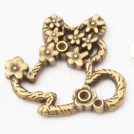 Antique bronze 6 шт. винтажные Очаровательные Подвески в виде Головы Кролика diy серьги подходят для браслета 5783 - Окраска металла: Antique bronze
