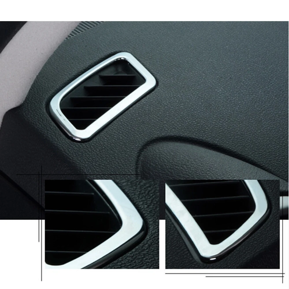 Для Nissan Qashqai 2011 2012 2013 2014 кондиционер на выходе декоративный чехол с блестками ABS