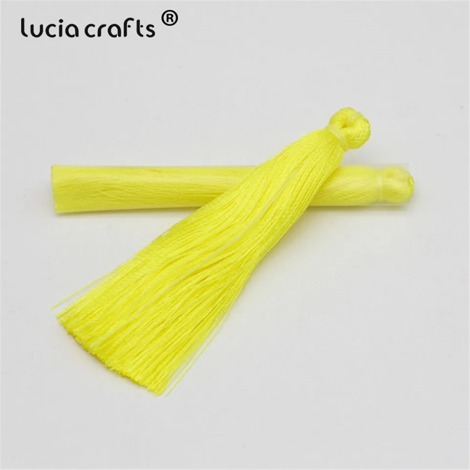 Lucia crafts 65 мм разные цвета на выбор вискозные кисточки серьги цепочка на свитер аксессуары DIY материалы 5 шт. I0102