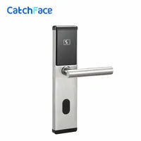 Silver Color Electronic Door Lock  RFID Smart Card Systems Door Lock For Hotel