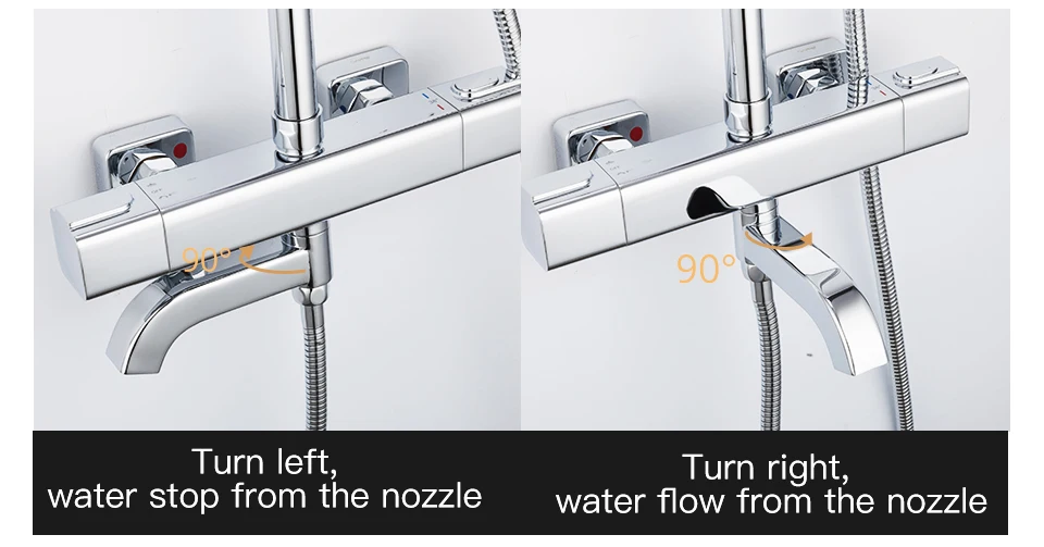GAPPO Душевые системы черный ванная комната набор для душа Смесители для ванных комнат водопад термостатический смеситель дождь смесители ванной