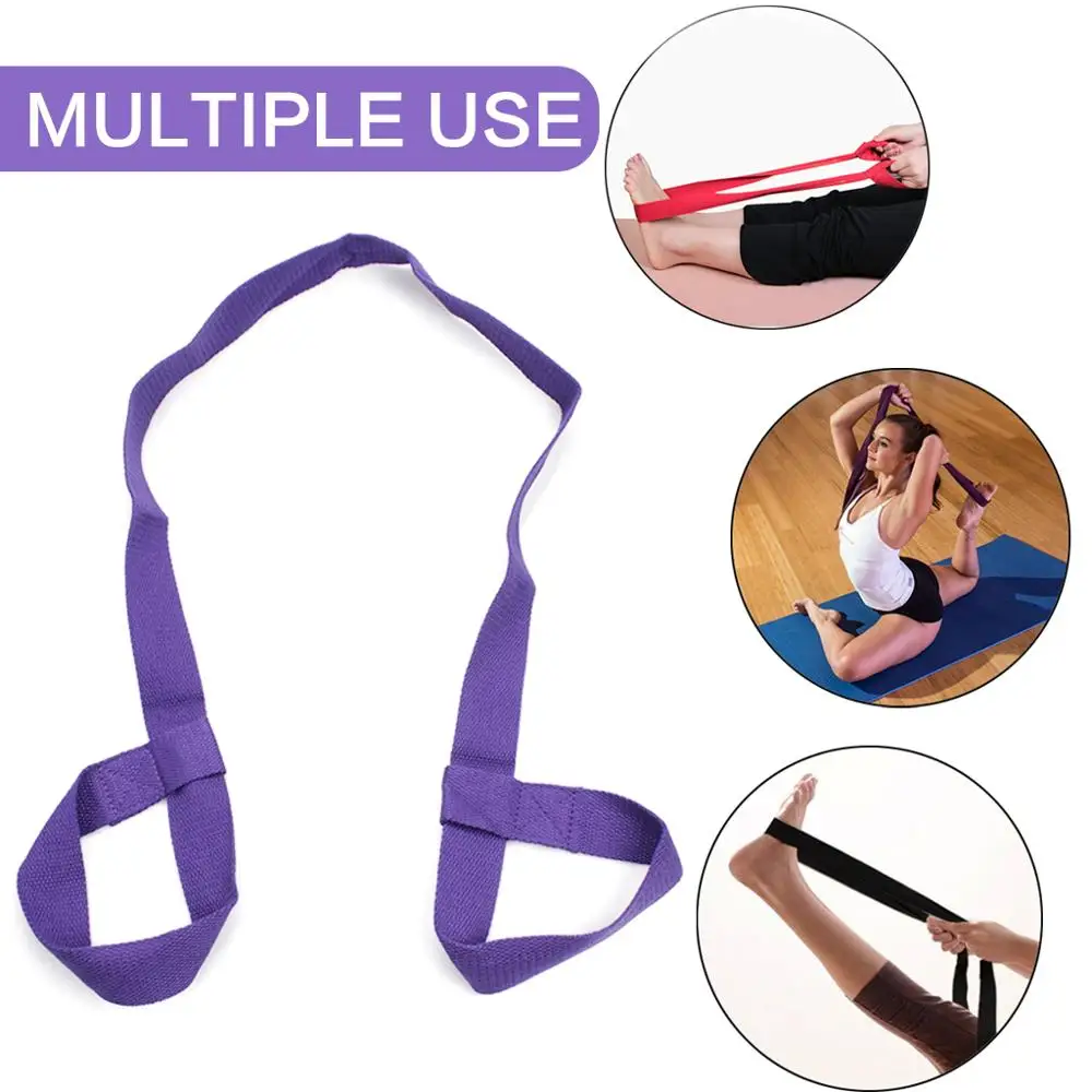 Хлопковый ремень для йоги коврик переноски ремни растягивающийся Регулируемый