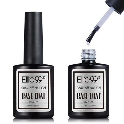 Base Coat Elite99 гель для ногтей 15 мл верхнее покрытие Топ+ Базовое покрытие основа для УФ гель-лака Лучший лак для ногтей матовый топ УФ Гель-лак для ногтей - Цвет: Base Coat