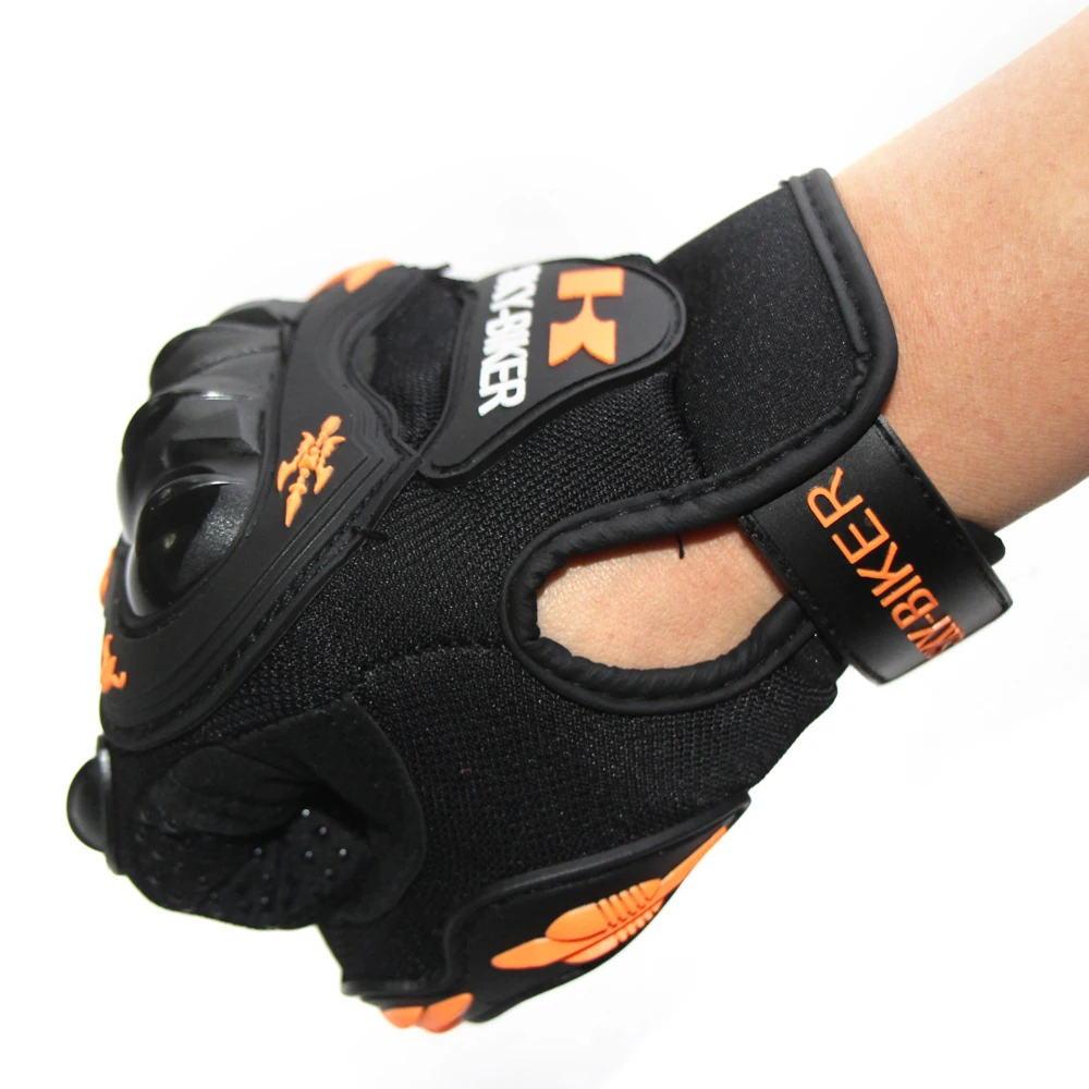 Защитные перчатки для мотокросса красные и оранжевые Размеры M XXL|motorcycle gloves
