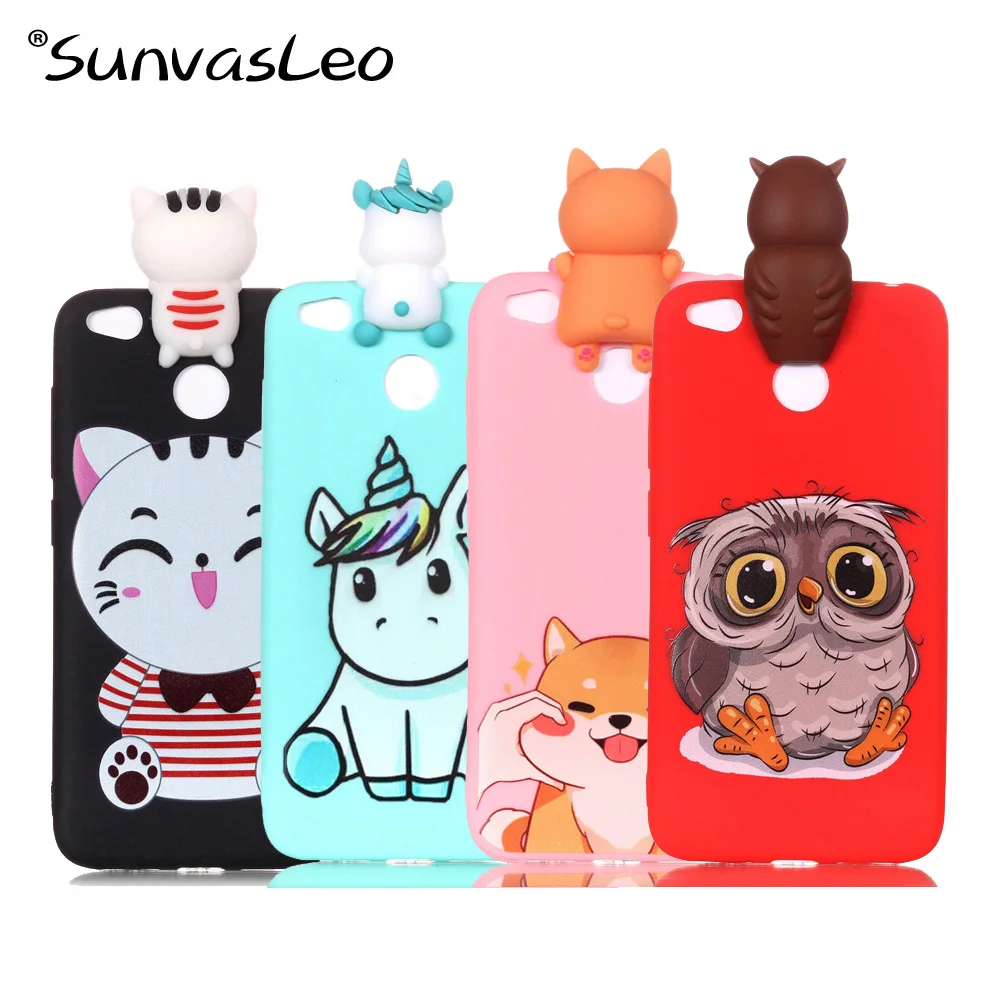 

For Xiaomi Redmi 4X Case 3D Soft Silicone Cover Cartoon Phone Cover Shell Skin For Xiaomi Redmi 4X 5.0" Fundas Coque