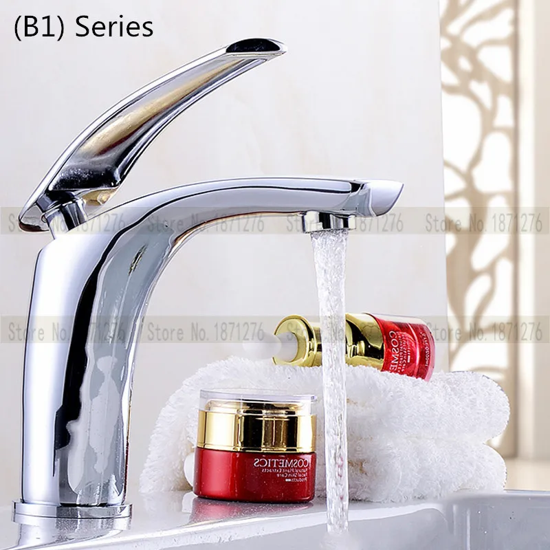 Горячий новый цвет ванной кран бассейна латуни водопад / хром белый Античный
