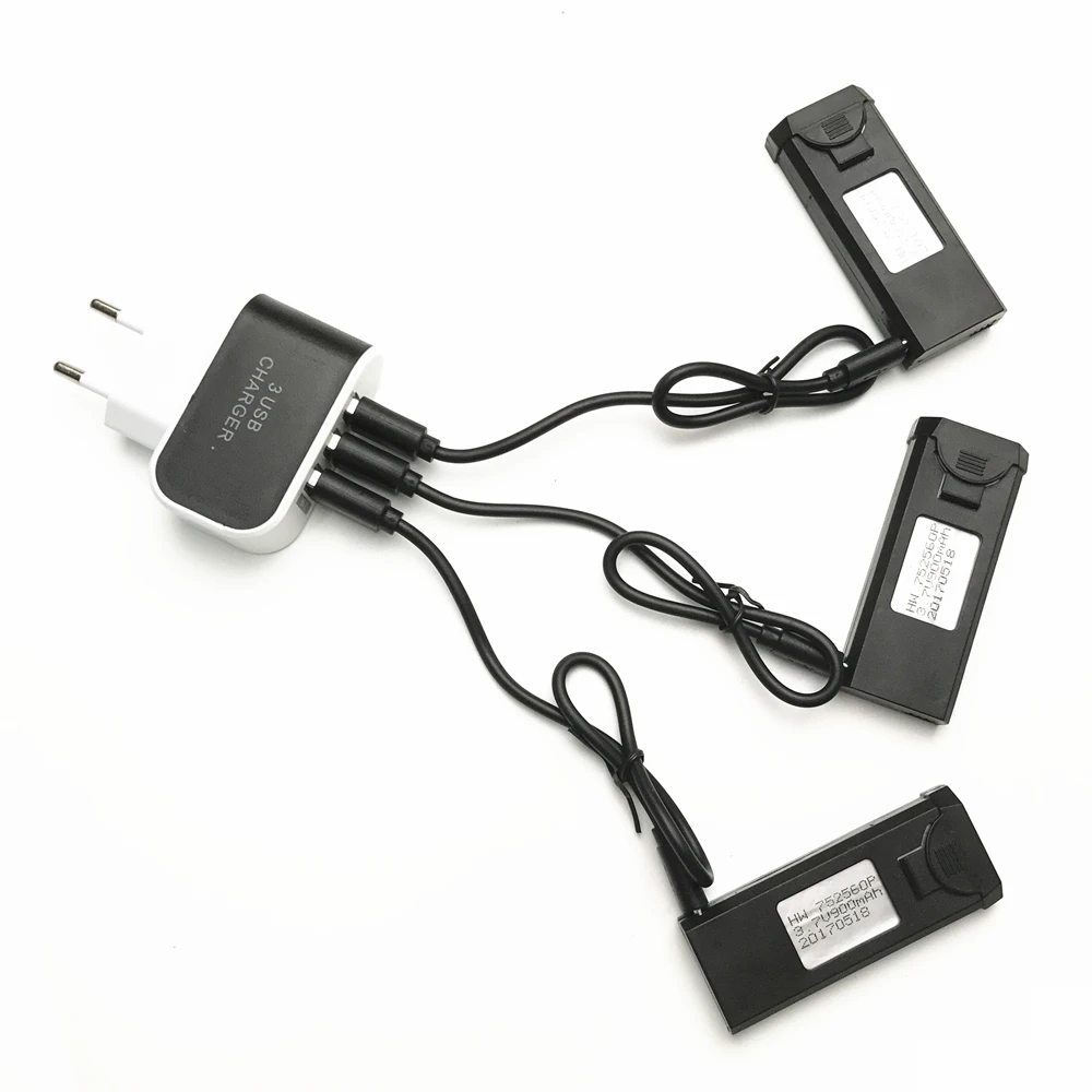 3 шт. литий полимерные аккумуляторы 7 в 900 мАч 30C для TIANQU VISUO XS809W XS809S XS809HW XS809|lipo