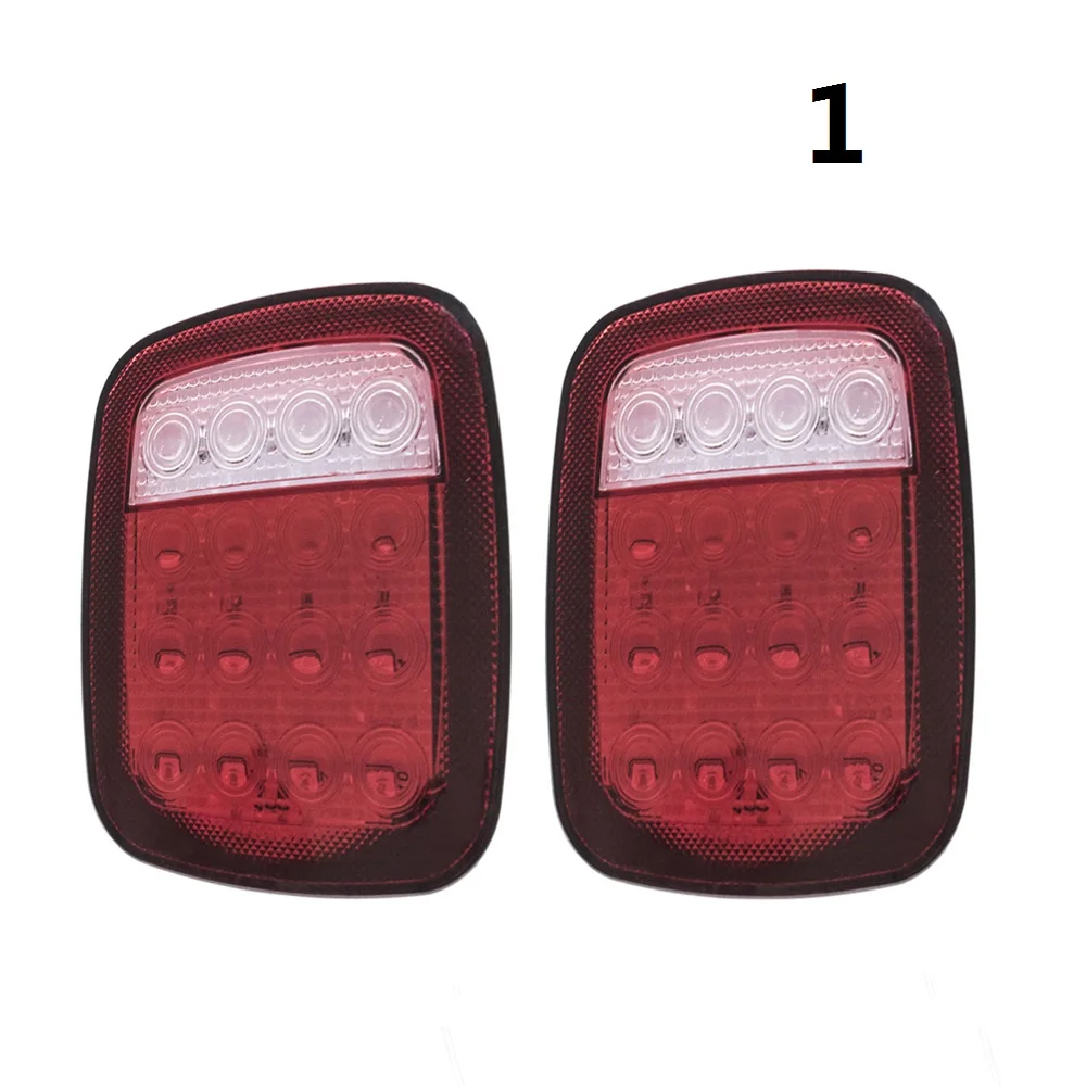 1 set Univesal 2 шт., светодиодный задний фонарь с сигналом поворота, задние фонари, янтарная стрела для Jeep Wrangler JK 2007-, задний фонарь для Jeep Warngler JK - Цвет: 1 set Univesal
