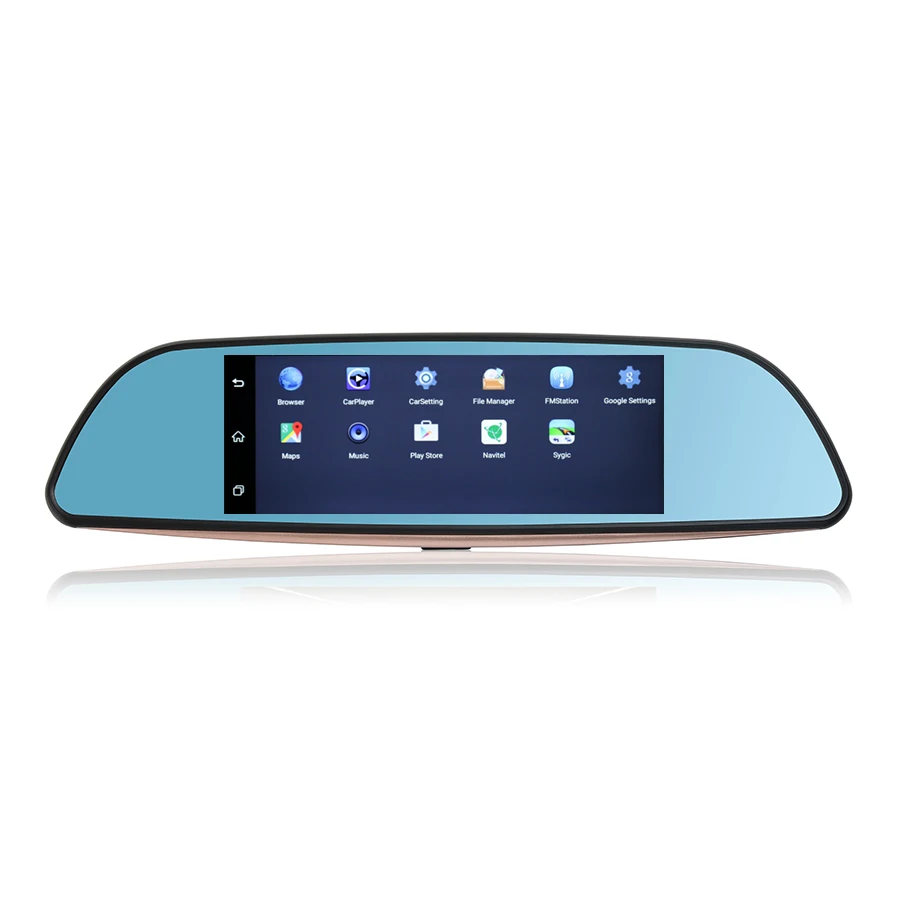 Udricare 7 дюймов 3 г gps-навигация для Android 5.0 Bluetooth Full HD 1080 P DVR Wi-Fi заднего вида двойная
