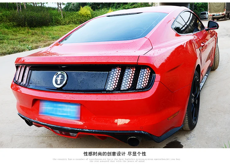 Чулки для FORD MUSTANG 201 2017 декоративные задние фары с сотовой пленкой|taillight|taillight film |