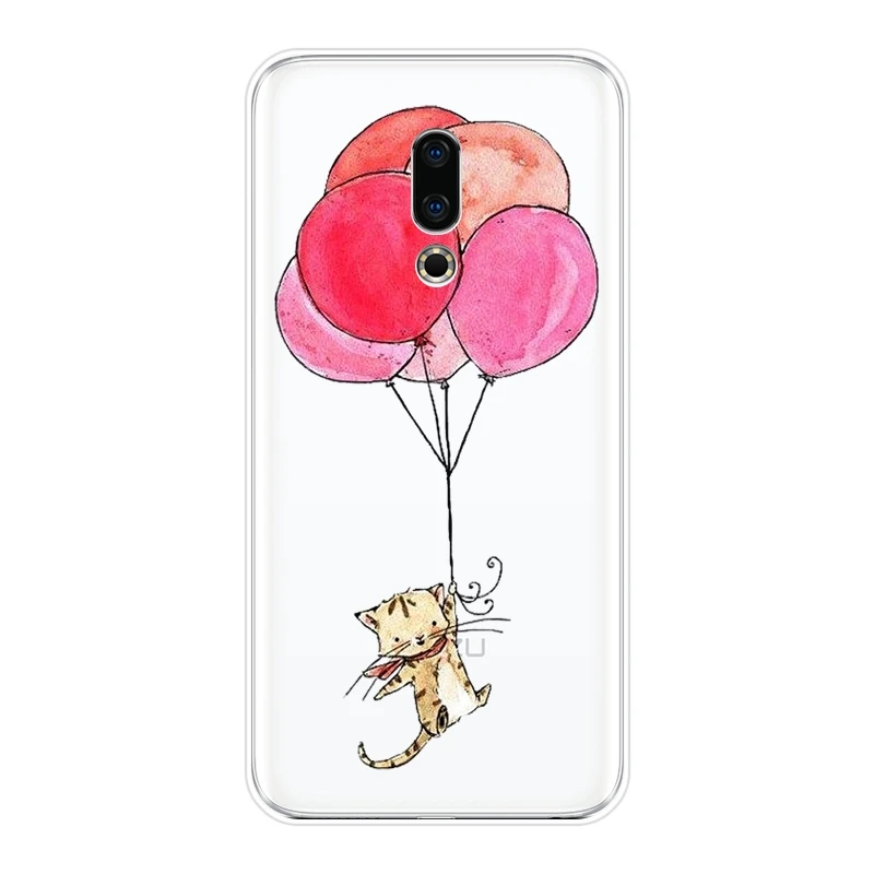 Задняя панель для Meizu U10 U20 Pro 6 7 Plus мягкий силиконовый чехол телефона с кошкой