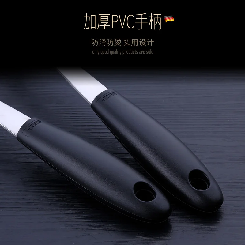 SSGP ГЕРМАНИЯ 304 нержавеющая сталь столовая ложка Черный Лисий суп утолщенная