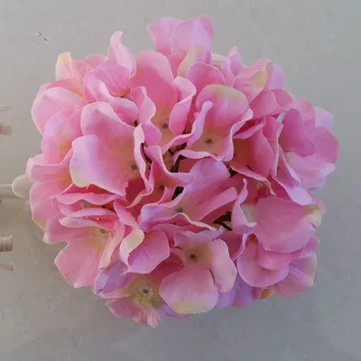 18cm S 5 шт./лот искусственные цветы Гортензия Цветок голова DIY свадебный фон реквизит стрельба Моделирование декоративные поддельные цветок головной убор - Цвет: 18cm S