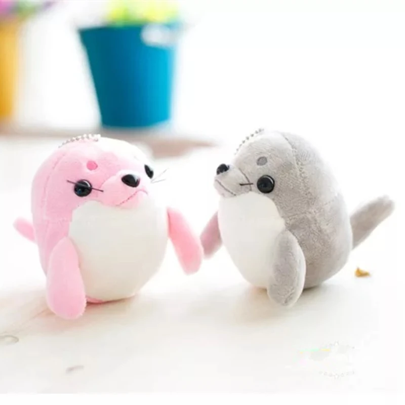 1pcs Cute Keychain Plush Sea Lion Anime Car Key Keychains Keyring Holder Pendant for Bag Gifts Women Girl | Украшения и
